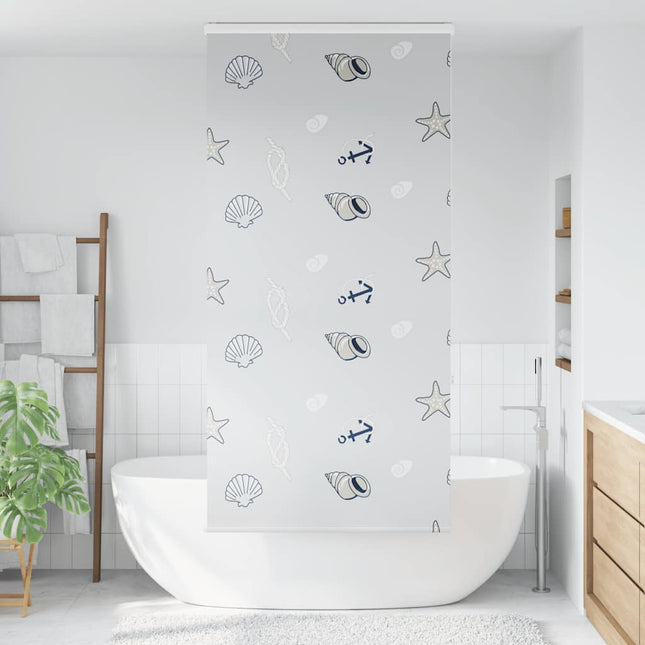 Bruserullegardin med kassette 90x240 cm Stofbredde 86 cm
