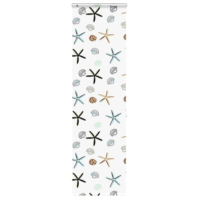 Bruserullegardin med kassette 80x240 cm Stofbredde 76 cm