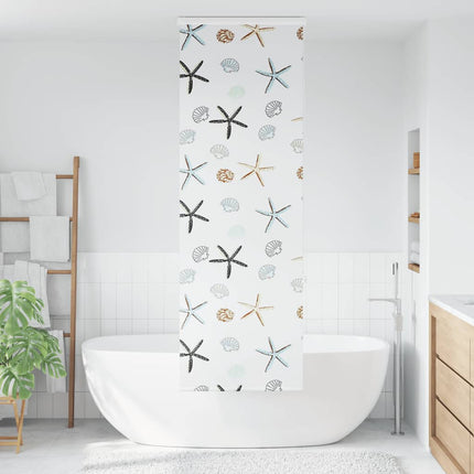Bruserullegardin med kassette 80x240 cm Stofbredde 76 cm