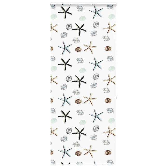 Bruserullegardin med kassette 90x240 cm Stofbredde 86 cm