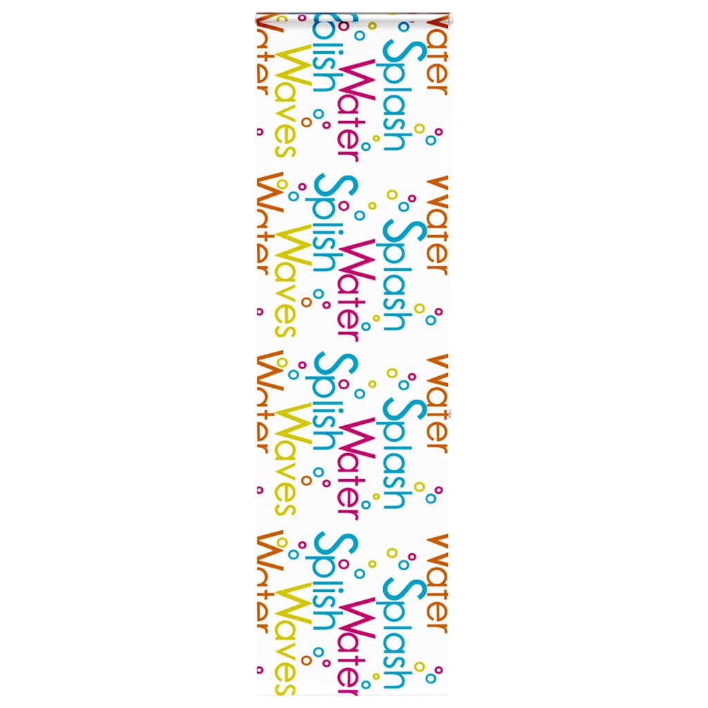 Bruserullegardin Stofbredde 116 Cm Splash - med kassette / 60 x 240 cm
