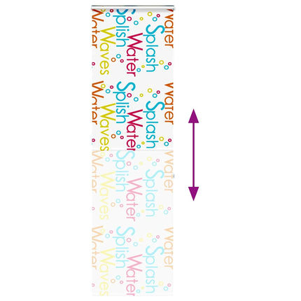 Bruserullegardin med kassette 60x240 cm Stofbredde 56 cm