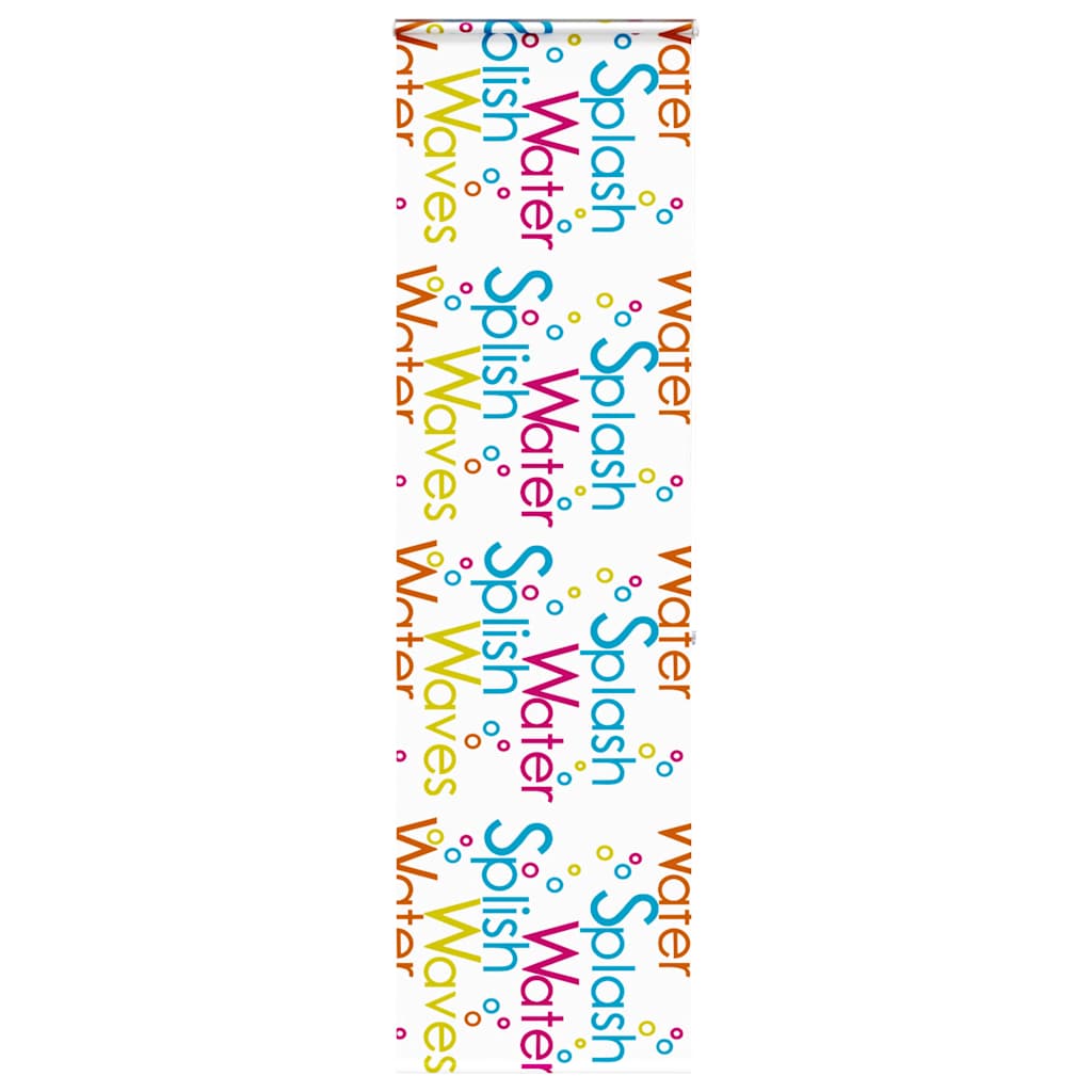 Bruserullegardin Stofbredde 116 Cm Splash - med kassette / 70 x 240 cm