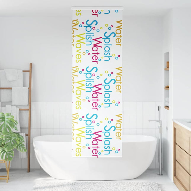 Bruserullegardin med kassette 70x240 cm Stofbredde 66 cm