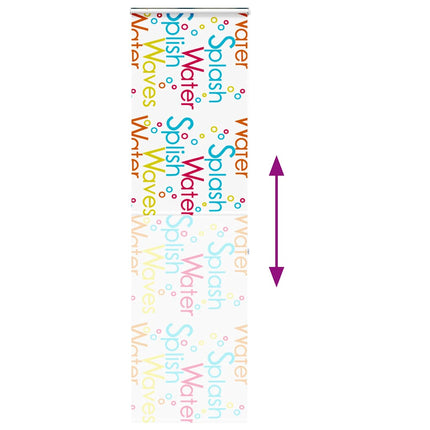 Bruserullegardin med kassette 80x240 cm Stofbredde 76 cm