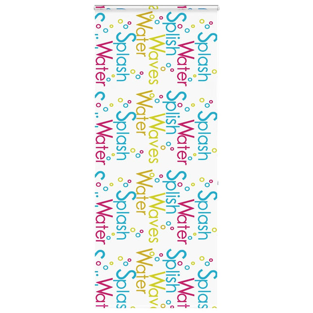 Bruserullegardin med kassette 90x240 cm Stofbredde 86 cm