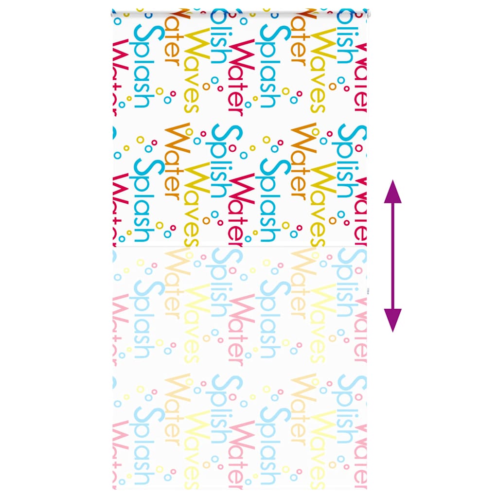 Bruserullegardin med kassette 140x240 cm Stofbredde 136 cm