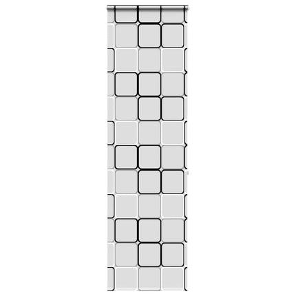 Bruserullegardin med kassette 60x240 cm Stofbredde 56 cm