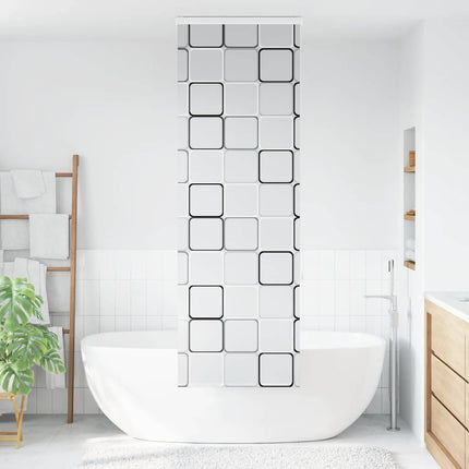 Bruserullegardin med kassette 80x240 cm Stofbredde 76 cm