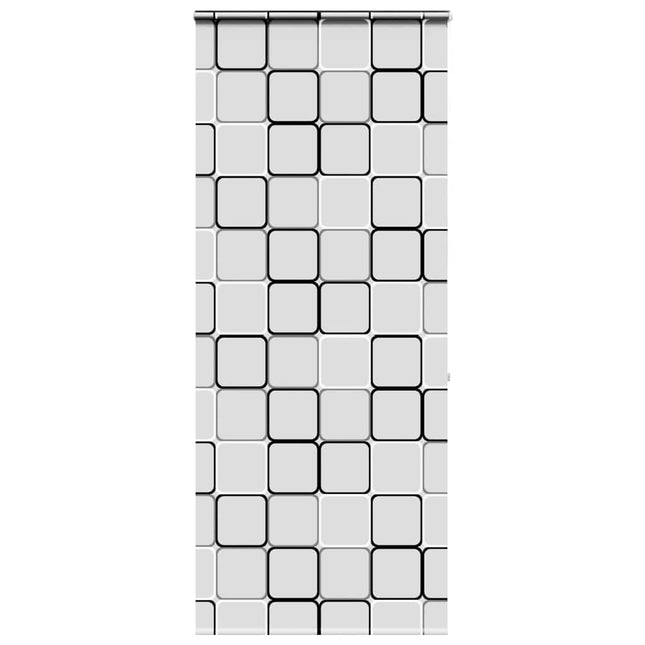 Bruserullegardin med kassette 90x240 cm Stofbredde 86 cm