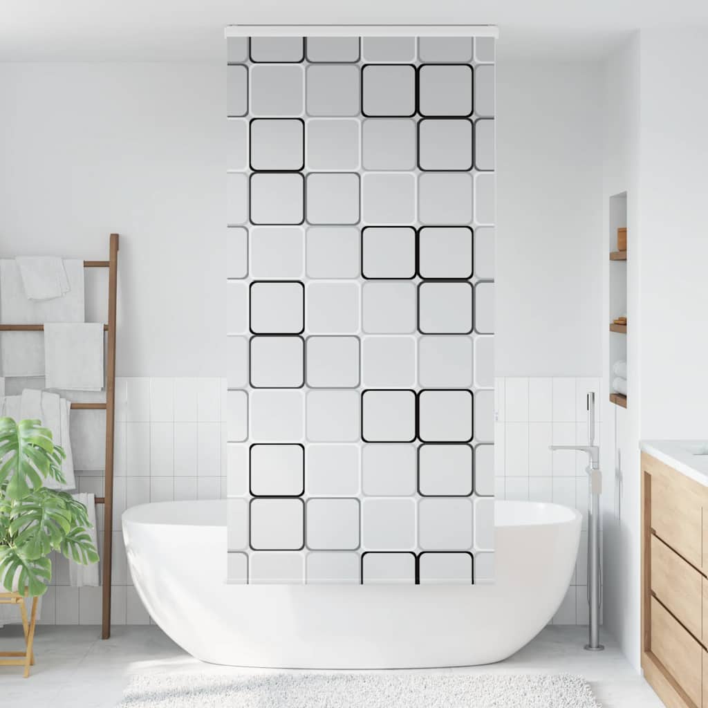 Bruserullegardin med kassette 110x240 cm Stofbredde 106 cm