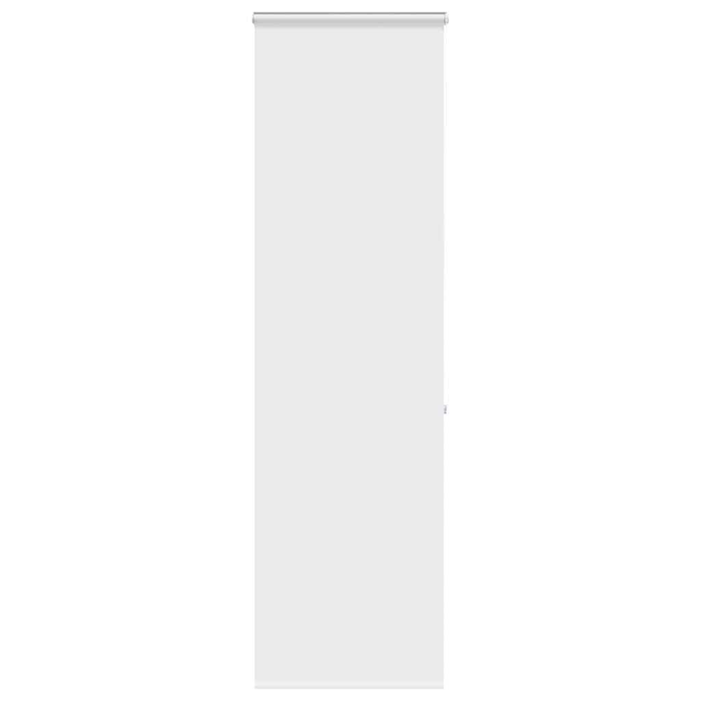 Bruserullegardin med kassette 70×240 cm - stofbredde 66 cm, hvid