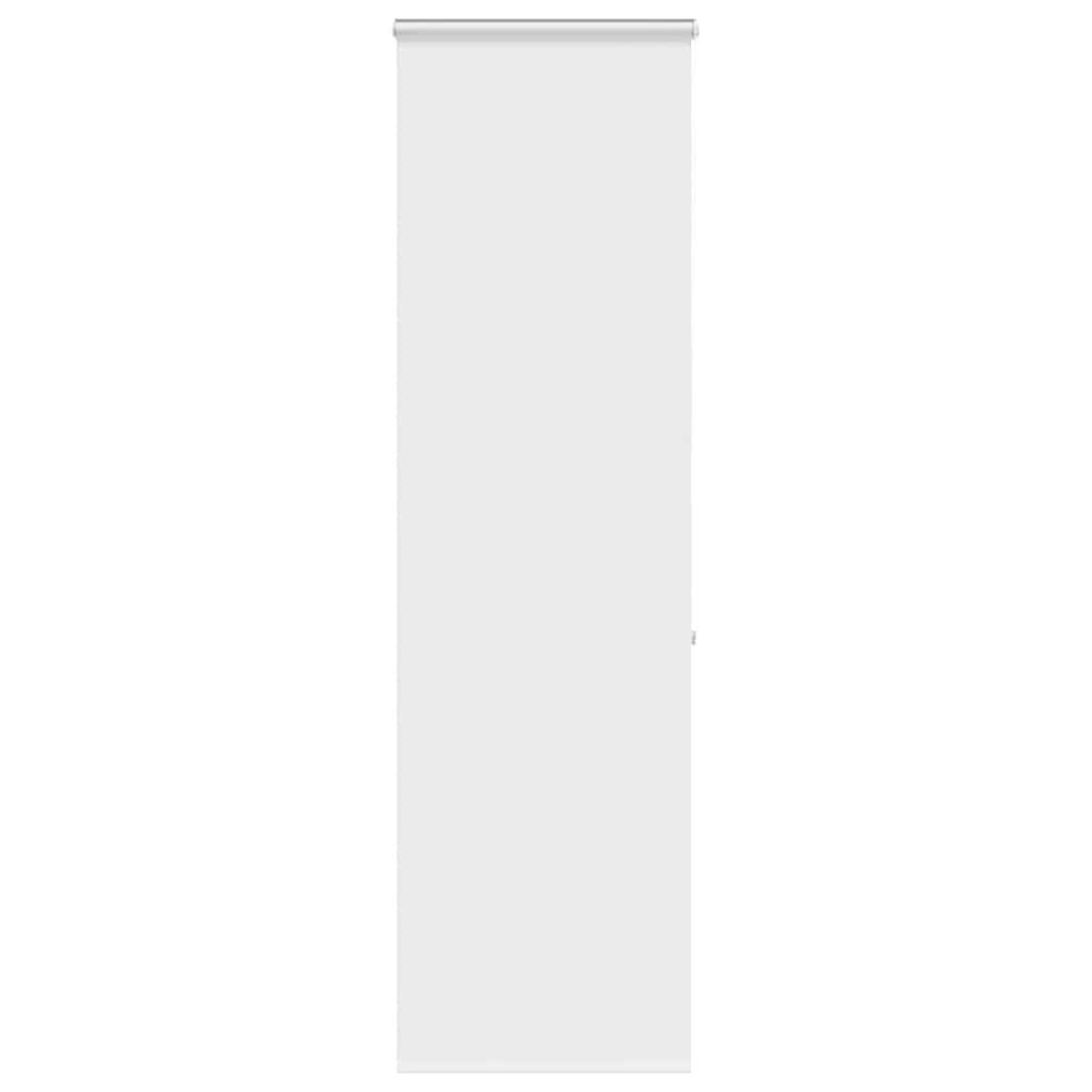 Bruserullegardin med kassette 80×240 cm - stofbredde 76 cm, hvid