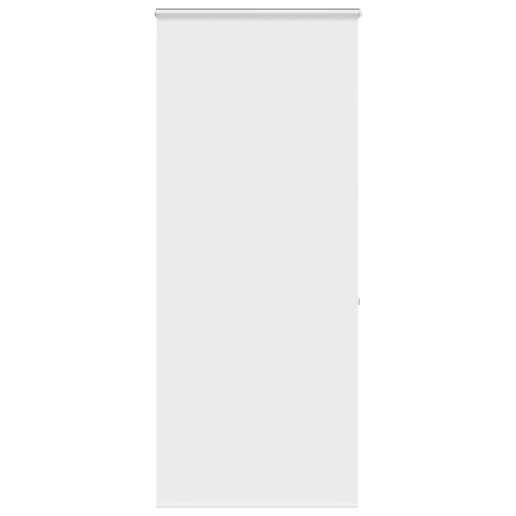 Bruserullegardin med kassette 90×240 cm - stofbredde 86 cm, hvid