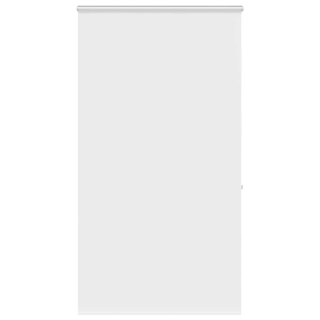 Bruserullegardin med kassette 130×240 cm - stofbredde 126 cm, hvid