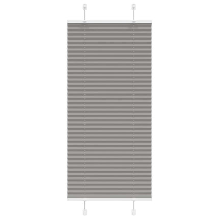 Plisségardin Antracit 55x100 cm Stofbredde 54,4 cm Polyester