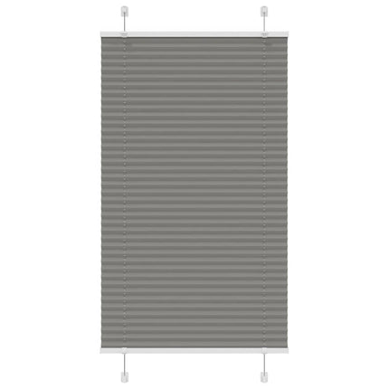 Plisségardin Antracit 80x100 cm Stofbredde 79,4 cm Polyester