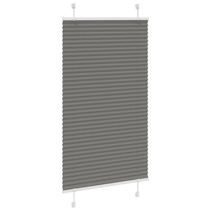 Plisségardin Antracit 80x100 cm Stofbredde 79,4 cm Polyester
