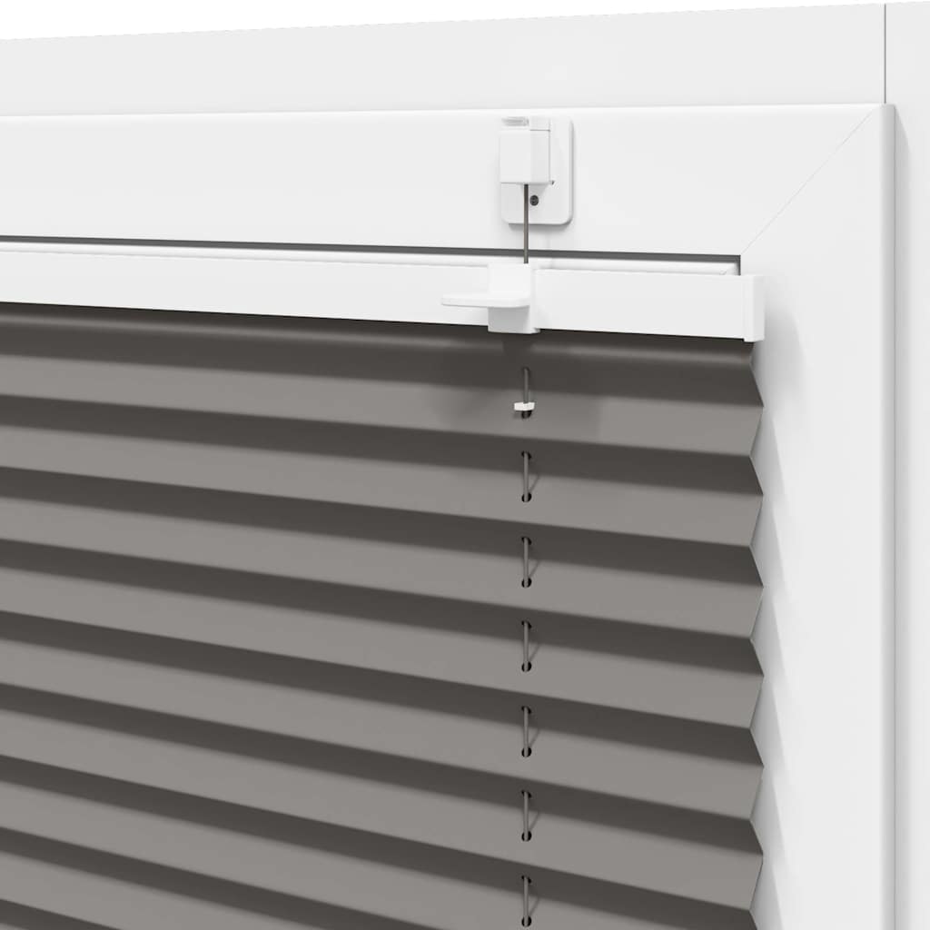 Plisségardin Antracit 80x100 cm Stofbredde 79,4 cm Polyester