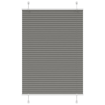 Plisségardin Antracit 85x100 cm Stofbredde 84,4 cm Polyester