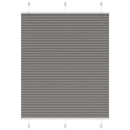 Plisségardin Antracit 105x100 cm Stofbredde 104,4 cm Polyester