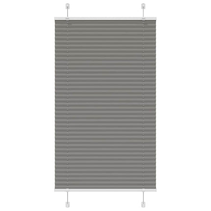 Plisségardin Antracit 80x150 cm Stofbredde 79,4 cm Polyester