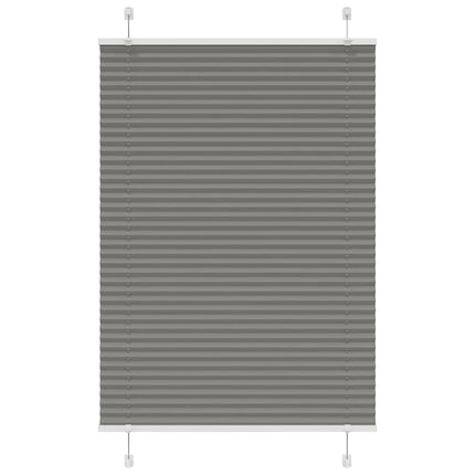 Plisségardin Antracit 85x150 cm Stofbredde 84,4 cm Polyester