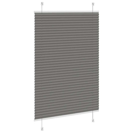 Plisségardin Antracit 85x150 cm Stofbredde 84,4 cm Polyester