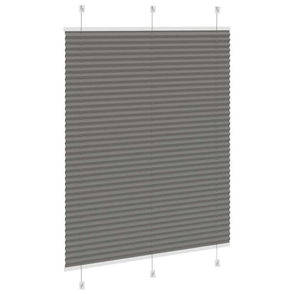 Plisségardin Antracit 110x150 cm Stofbredde 109,4 cm Polyester