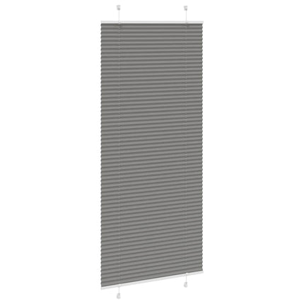 Plisségardin Antracit 90x200 cm Stofbredde 89,4 cm Polyester