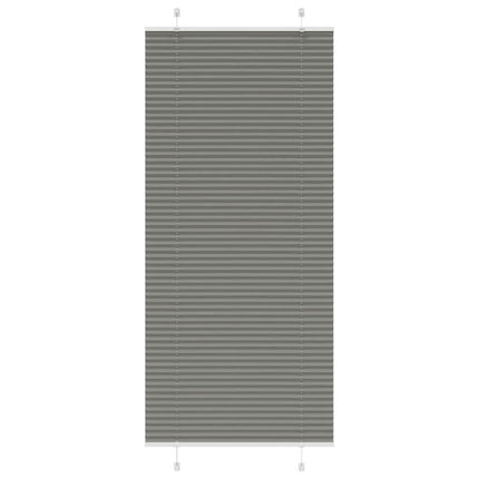 Plisségardin Antracit 95x200 cm Stofbredde 94,4 cm Polyester