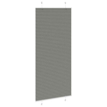 Plisségardin Antracit 95x200 cm Stofbredde 94,4 cm Polyester