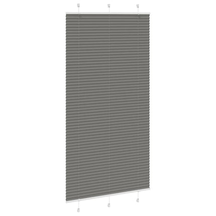 Plisségardin Antracit 110x200 cm Stofbredde 109,4 cm Polyester