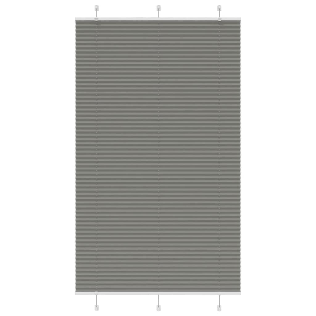 Plisségardin Antracit 120x200 cm Stofbredde 119,4 cm Polyester