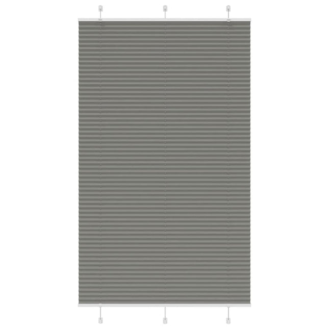 Plisségardin Antracit 120x200 cm Stofbredde 119,4 cm Polyester