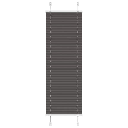 Plisségardin Sort 40x100 cm Stofbredde 39,4 cm Polyester