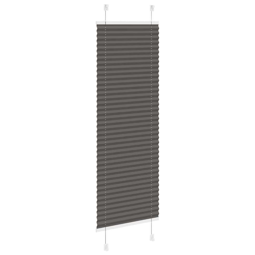Plisségardin Sort 50x100 cm Stofbredde 49,4 cm Polyester