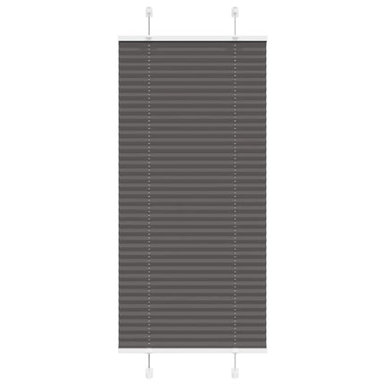 Plisségardin Sort 55x100 cm Stofbredde 54,4 cm Polyester