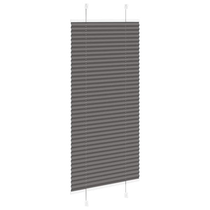 Plisségardin Sort 55x100 cm Stofbredde 54,4 cm Polyester