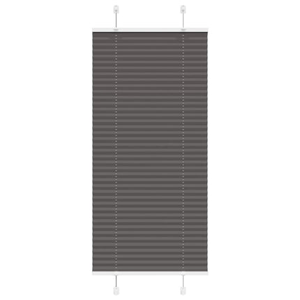 Plisségardin Sort 60x100 cm Stofbredde 59,4 cm Polyester