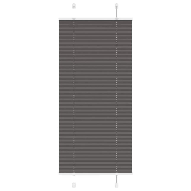 Plisségardin Sort 65x100 cm Stofbredde 64,4 cm Polyester