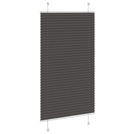 Plisségardin Sort 70x100 cm Stofbredde 69,4 cm Polyester