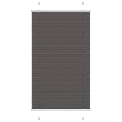 Plisségardin Sort 80x100 cm Stofbredde 79,4 cm Polyester