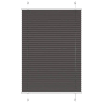 Plisségardin Sort 85x100 cm Stofbredde 84,4 cm Polyester