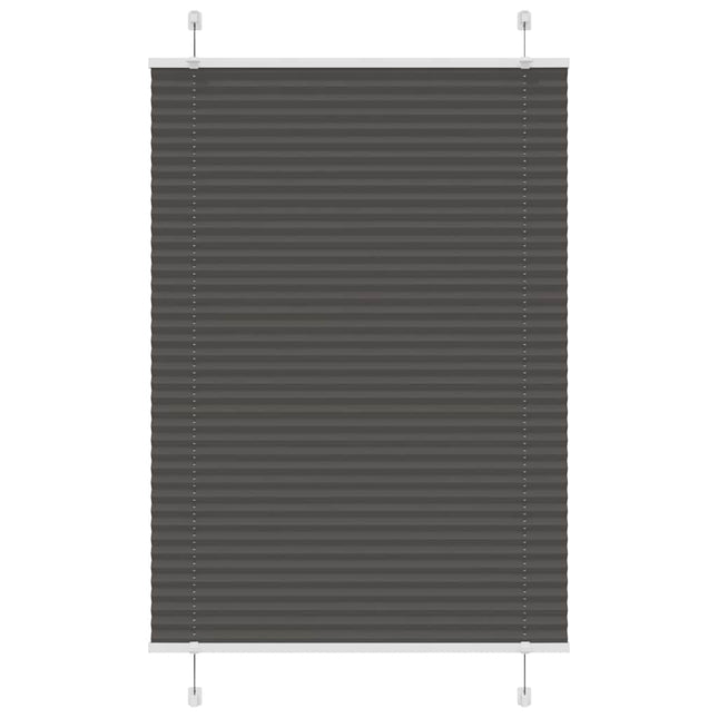 Plisségardin Sort 90x100 cm Stofbredde 89,4 cm Polyester
