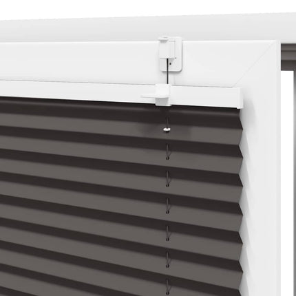 Plisségardin Sort 95x100 cm Stofbredde 94,4 cm Polyester