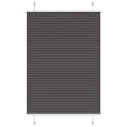 Plisségardin Sort 100x100 cm Stofbredde 99,4 cm Polyester