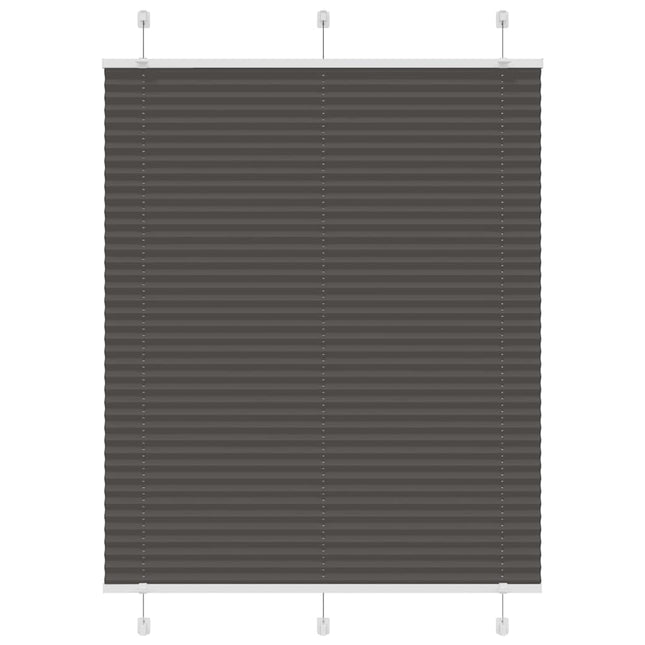 Plisségardin Sort 105x100 cm Stofbredde 104,4 cm Polyester