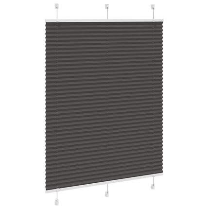Plisségardin Sort 110x100 cm Stofbredde 109,4 cm Polyester