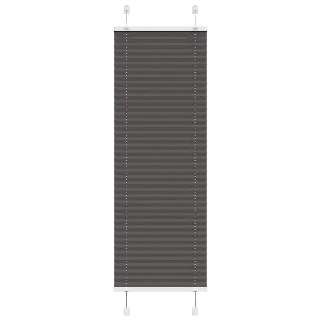 Plisségardin Sort 40x150 cm Stofbredde 39,4 cm Polyester